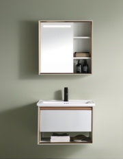 Elegance Series SUS304 Stainless Steel White Basin Cabinet