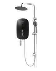 Alpha Instant Water Heater S18i c/w Rain Shower - Matt Black
