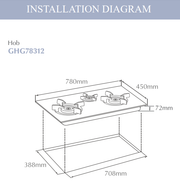Fotile GHG78312 Cooker Hob