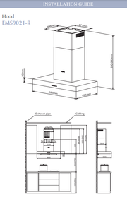 Fotile EMS9021-R Chimney Hood
