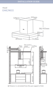 Fotile EMG9035 Chimney Hood