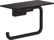 AddStoris Toilet paper holder with shelf -Matt Black