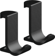 WallStoris - Towel hook wide- Matt Black packaging unit: 2 pieces