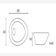 Above Counter Wash Basin