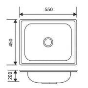 Stainless Steel Single Bowl Sink
