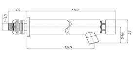 Commercial: Wall Mounted Self Closing Tap - Chrome