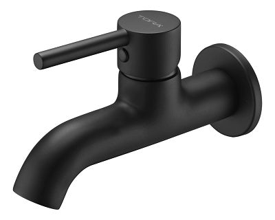 Wall Bib Tap - Black