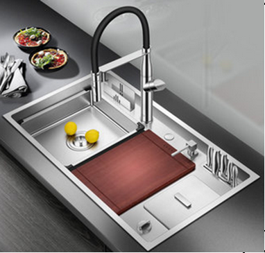 SUS304 Single Bowl Intelligent Sink c/w Accessories