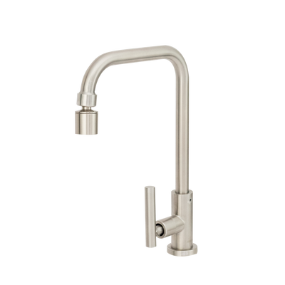 SUS304 Pillar Sink Tap c/w 360° Turnable Mount - Satin