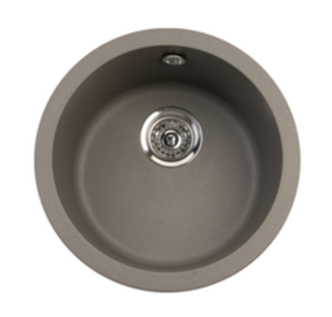 Round Granitetech Kitchen Sink - Grey