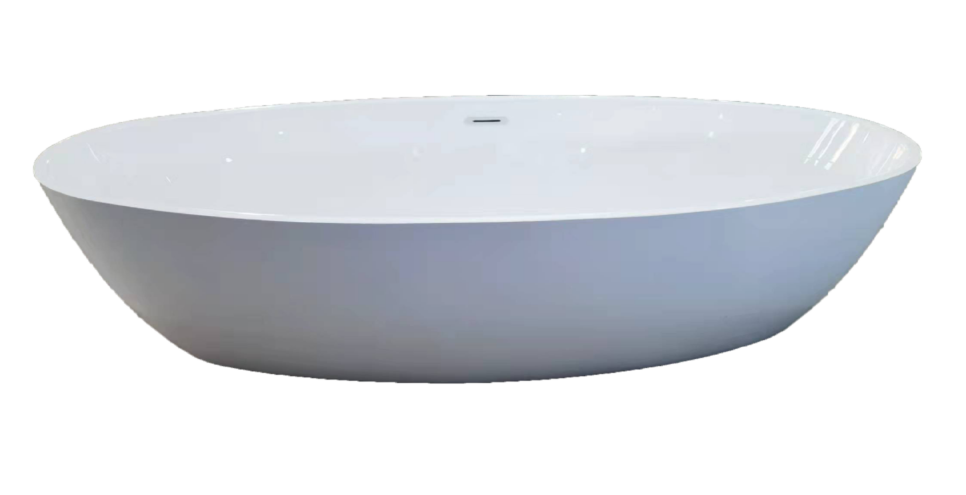 Free Standing Bathtub c/w Waste - White