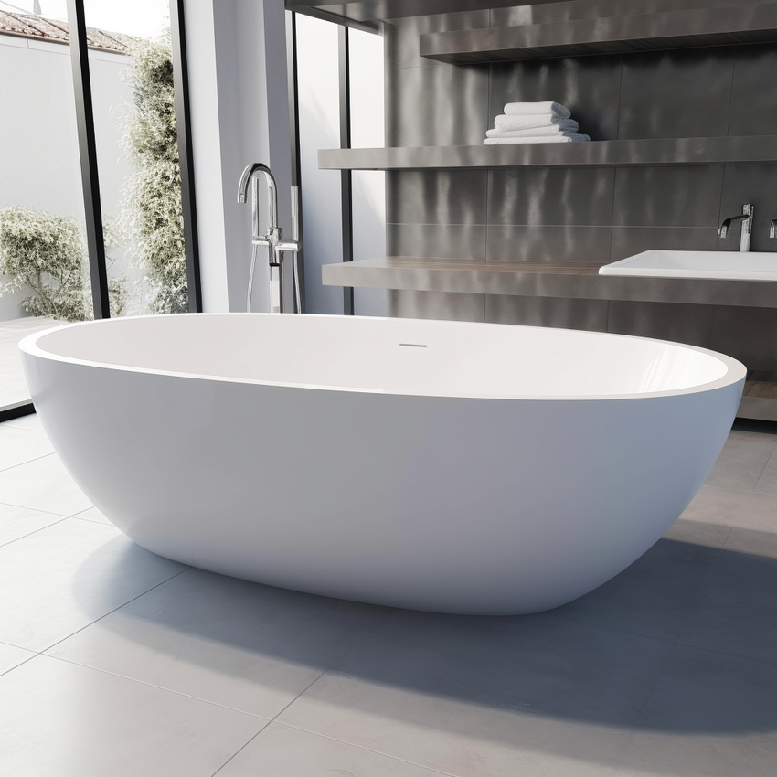 Free Standing Bathtub c/w Waste Big Bath Online Store