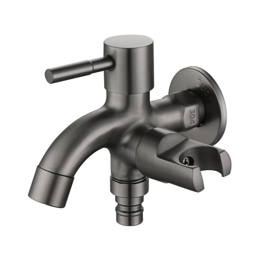 Two Way Tap c/w Bidet Holder - Chrome