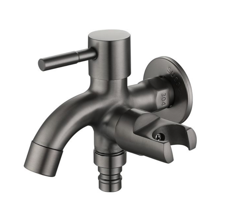 Two Way Tap c/w Bidet Holder - Chrome