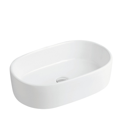 Oval Above Counter Wash Basin - White