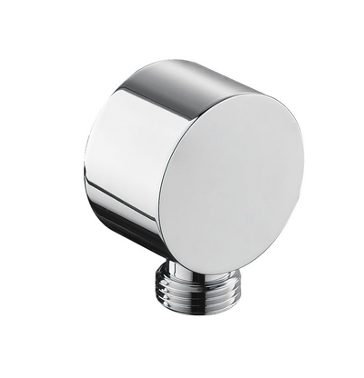 Brass Round Shower Elbow - Chrome