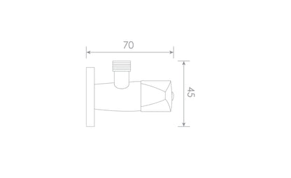 Angle Valve - Chrome