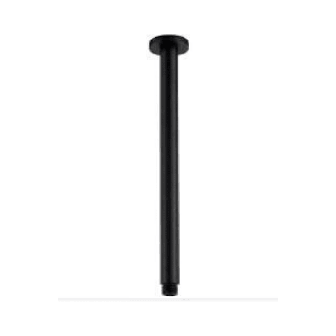 400mm Round Vertical Shower Arm c/w Flange