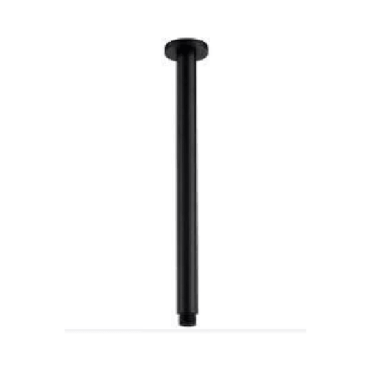400mm Round Vertical Shower Arm c/w Flange