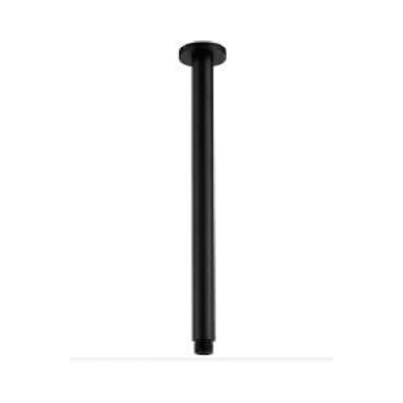 400mm Round Vertical Shower Arm c/w Flange