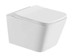 Washdown Wall Hung WC Complete Set (P-180mm) - White