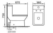 COGITO WC Complete Set (S-300mm) - White