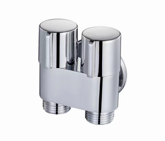 Two Way Angle Valve - Chrome