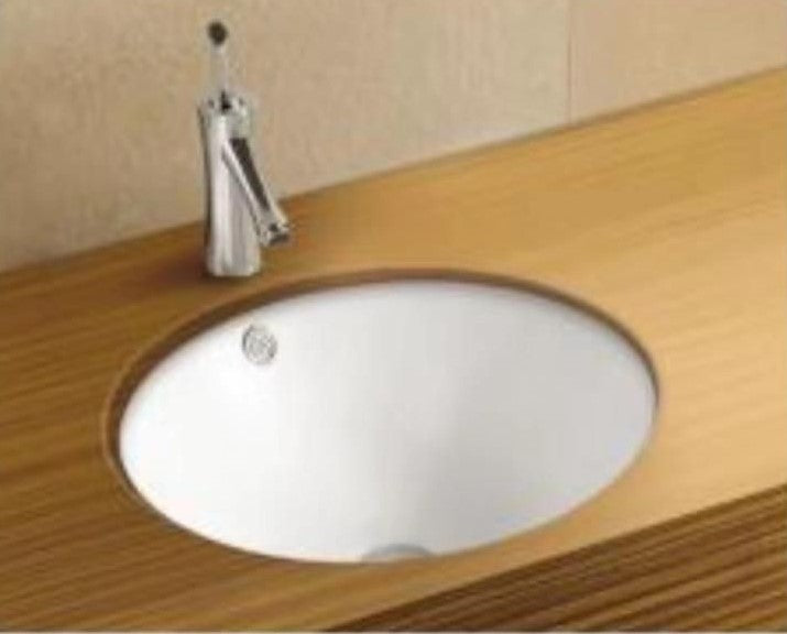 Round Under Counter Wash Basin - White