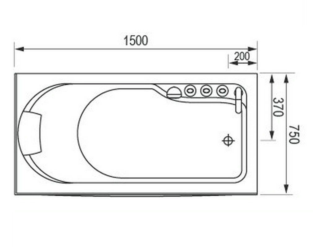 Massage Bath Tub (Left)