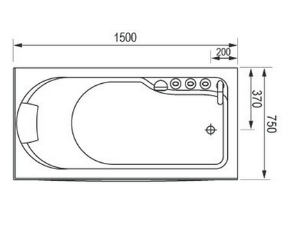 Massage Bath Tub (Left)