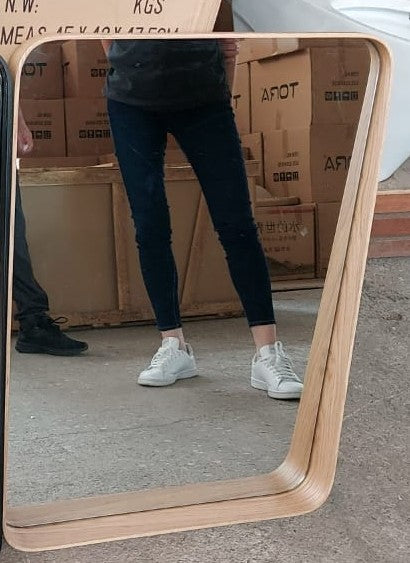Rectangle Mirror - Wood Colour