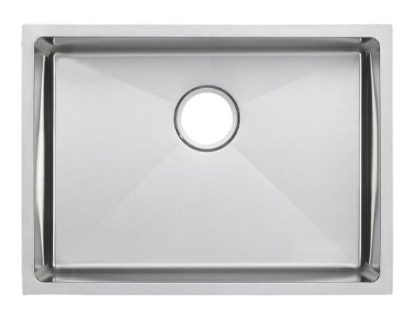 SUS304 Single Bowl Mini Nano Kitchen Sink c/w Roll Up Rack & Basket - Satin