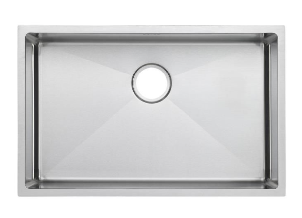 SUS304 Single Bowl Mini Nano Kitchen Sink c/w roll up rack & basket - Satin