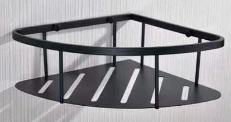 SUS304 Corner Multi-Purpose Basket - Matt Black