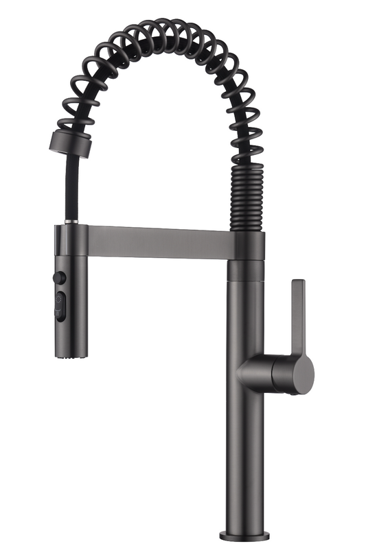 Pillar Sink Mixer - Grey