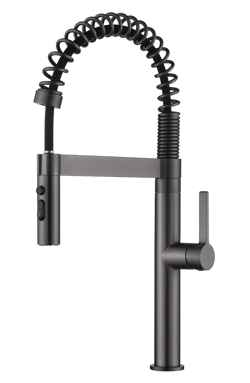 Pillar Sink Mixer - Grey
