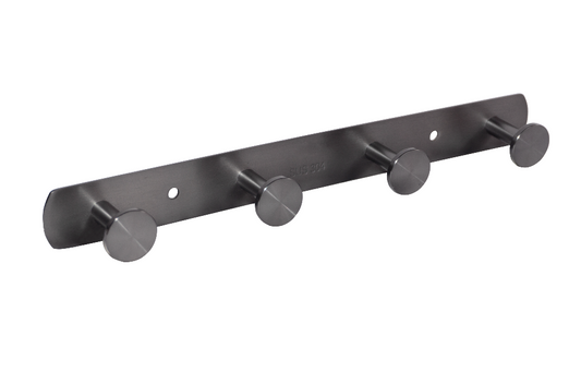 SUS304 4pcs Robe Hook - Grey