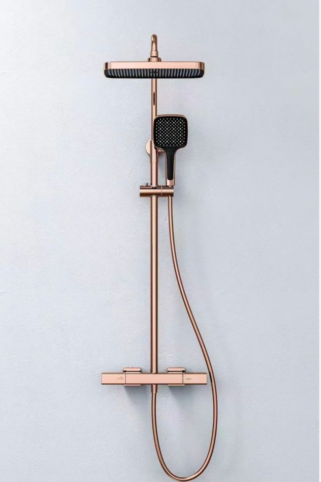 Exposed Shower Set - Brushed Rose Gold