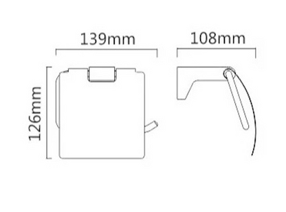 Paper Holder with Cover - Rose Gold