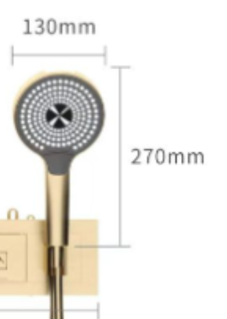 Hand Shower Set - Matt Gold