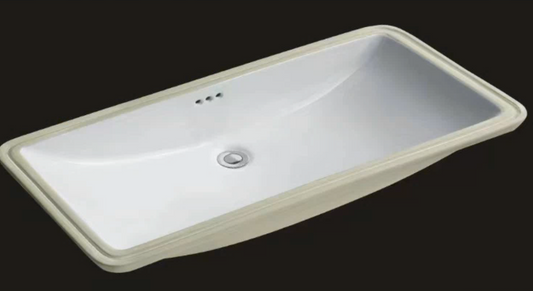 Rectangular Under Counter Wash Basin - White