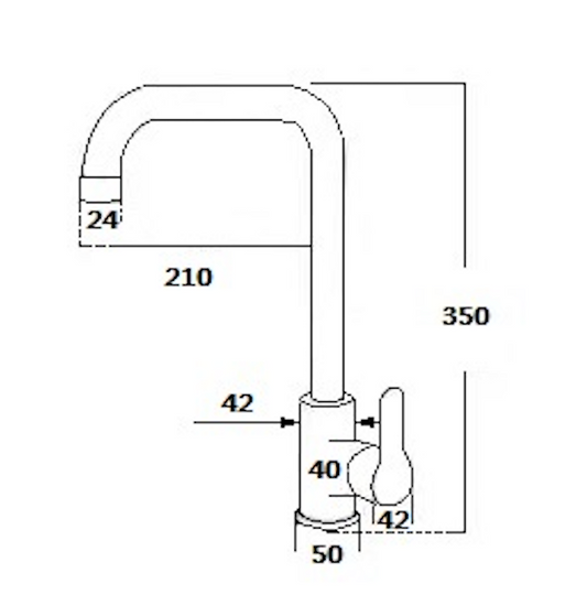 SUS304 Pillar Sink Tap
