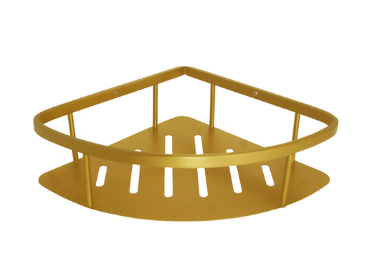 SUS304 Corner Multi-Purpose Basket - Matt Gold