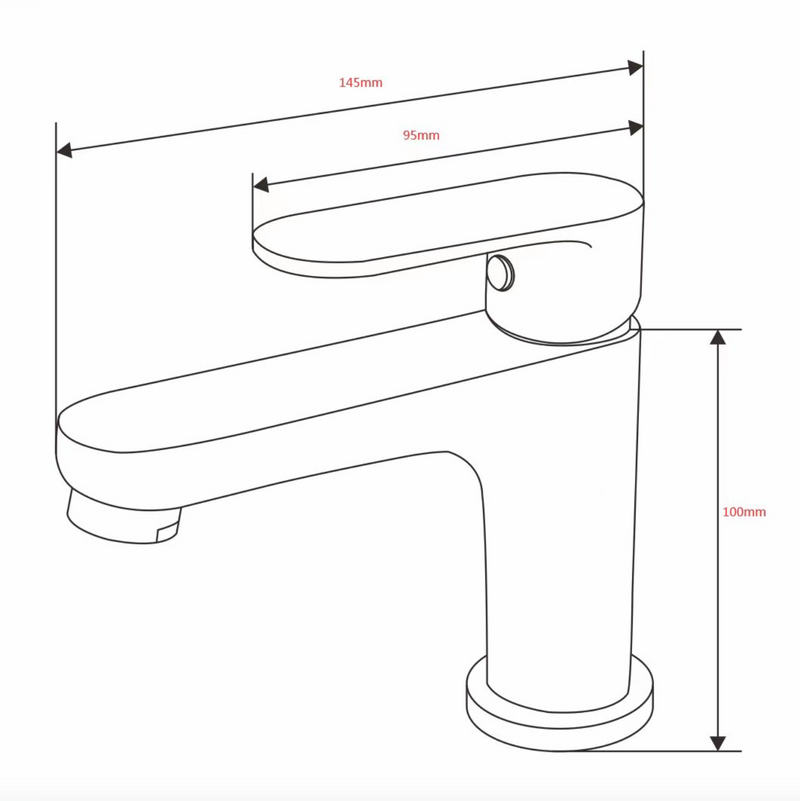 Basin Cold Tap - Matt Gold