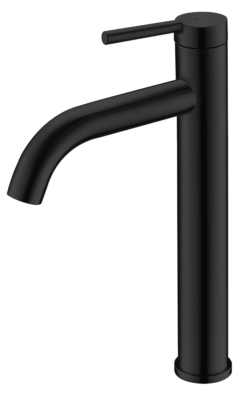 SUS304 Above Counter Basin Cold Tap - Matt Black