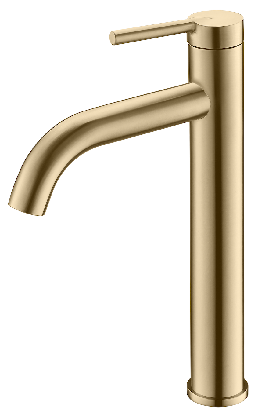 SUS304 Above Counter Basin Cold Tap - Matt Gold