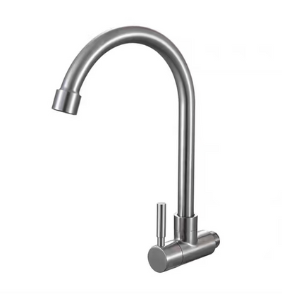 SUS304 Wall Sink Tap - Satin