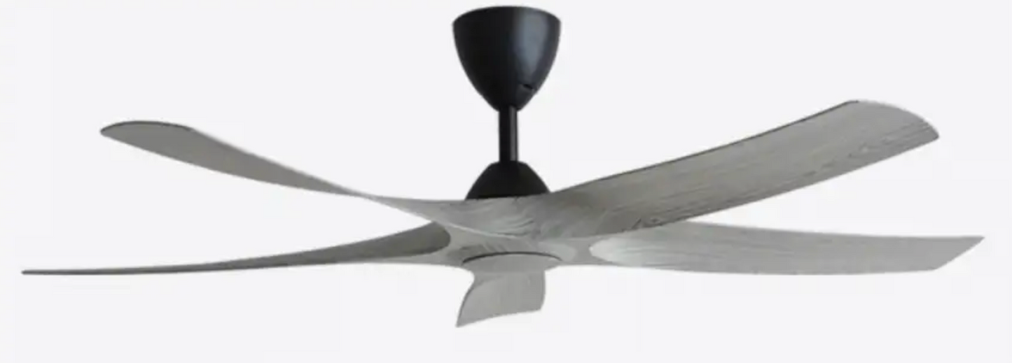 Alpha Ultra DC Motor Ceiling Fan - (56 ") 5 ABS Blade 8+8 Speed with Remote Control - Grey Wood