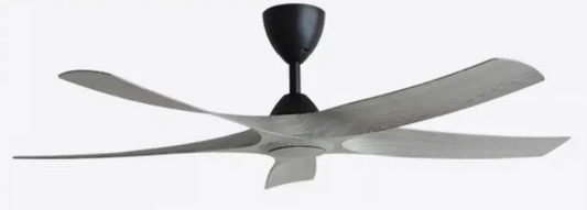 Alpha Ultra DC Motor Ceiling Fan - (56 ") 5 ABS Blade 8+8 Speed with Remote Control - Grey Wood
