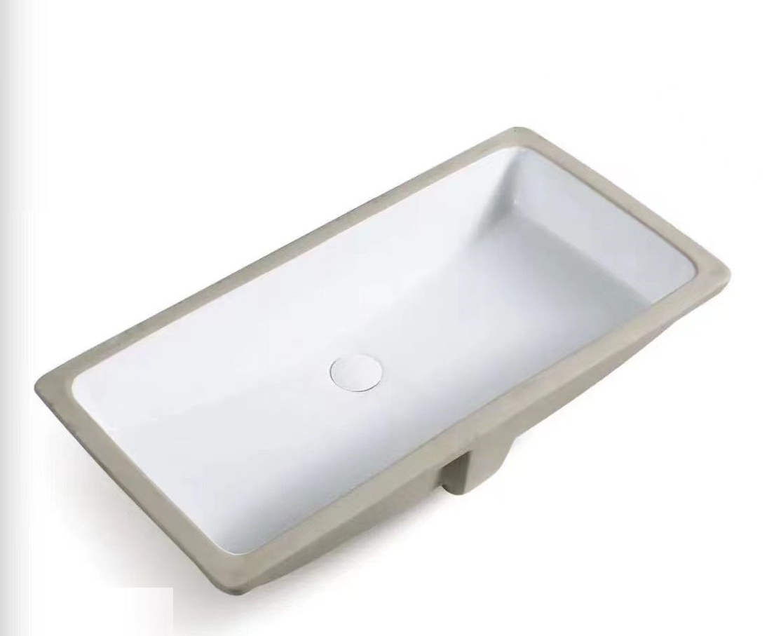 Rectangular Under Counter Wash Basin - White